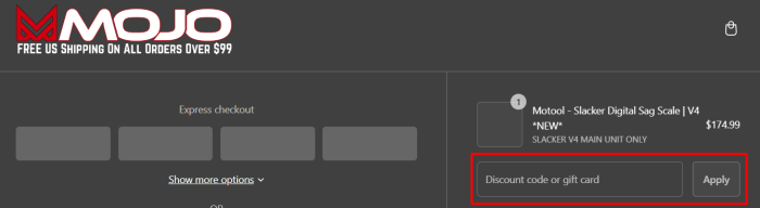 How to use MojoMotoSport.com promo code