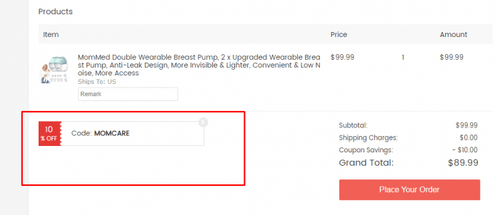 How to use MomMed promo code