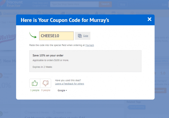 How to use a coupon code at Murray’s
