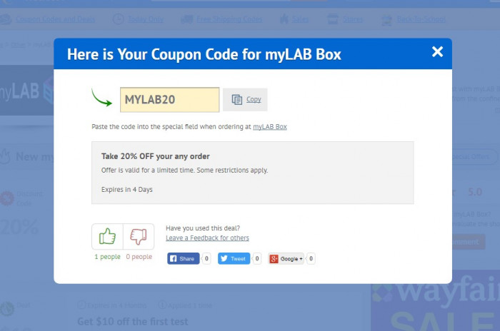 How to use a coupon code at myLAB BOX