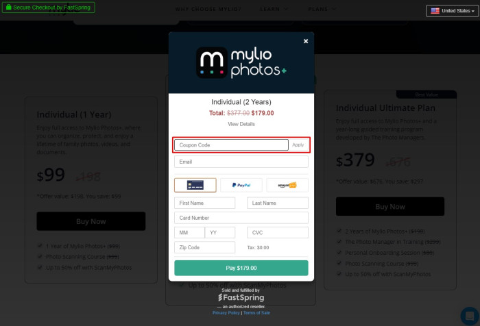 How to use Mylio promo code