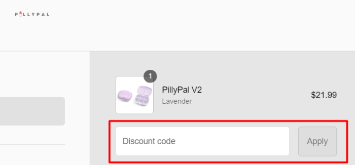 How to use MyPillyPal promo code