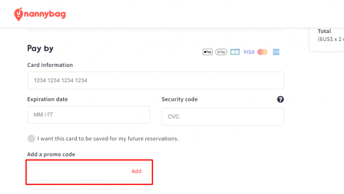 How to use Nannybag promo code