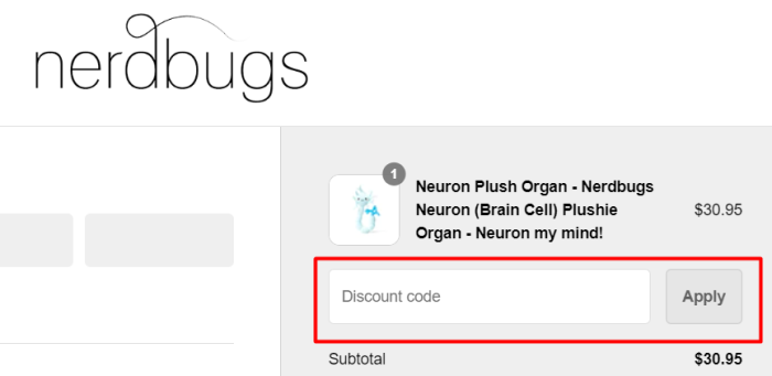 How to use Nerdbugs promo code