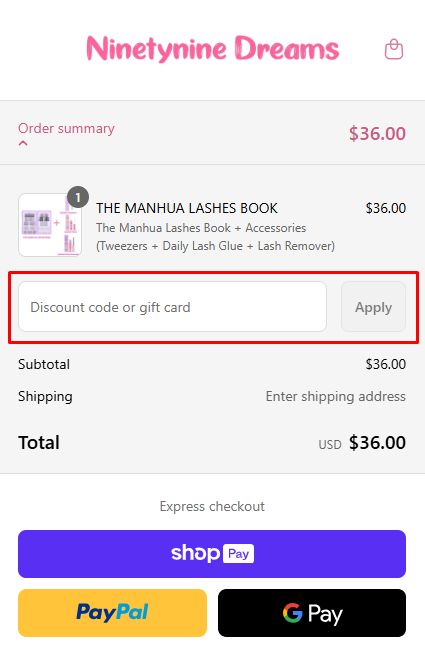 How to use Ninetynine Dreams promo code