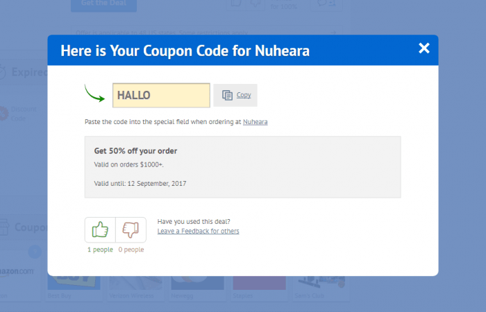 How to use a promo code at Nuheara