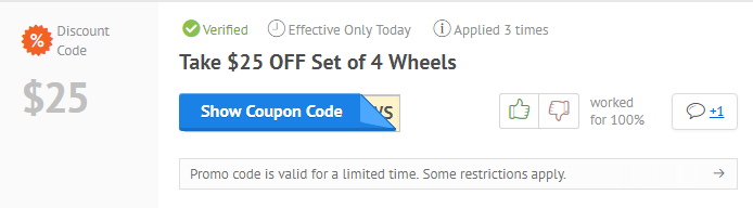 How to use a promo code at OE Wheels
