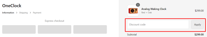 How to use OneClock promo code