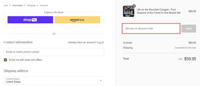 How to use Outlaw promo code