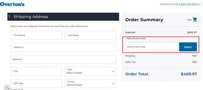 How to use Overton’s promo code