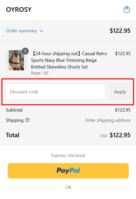 How to use Oyrosy promo code