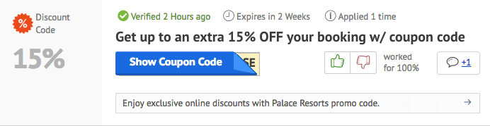 How to use a promotional code at Palace Resorts