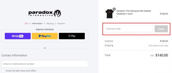 How to use Paradox Interactive promo code