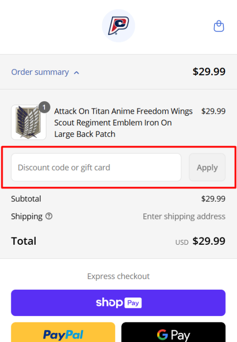How to use Patch Collection promo code