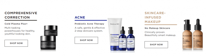 perricone MD range of products