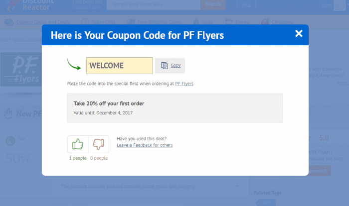 How to use a promo code at PF Flyers