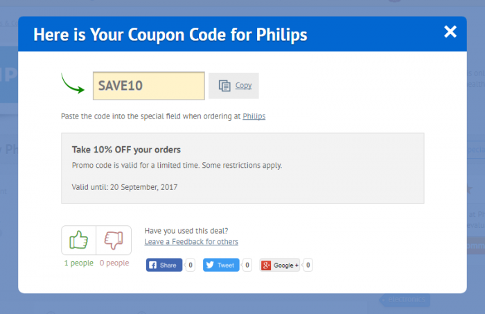 How to use a voucher code at Philips