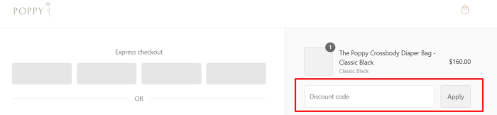 How to use Poppy promo code