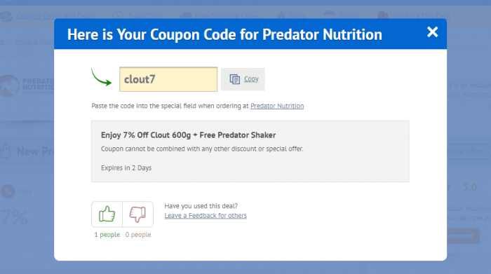 How To Use a Coupon Code at Predator Nutrition