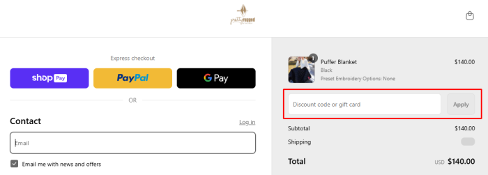 How to use Pretty Rugged promo code