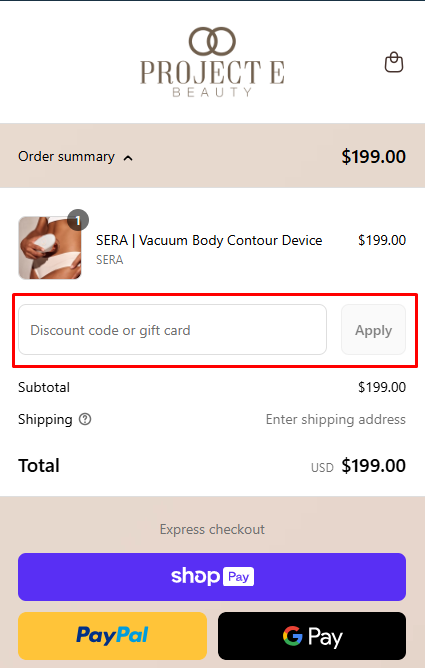 How to use Project E Beauty promo code