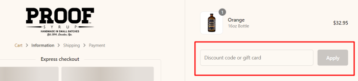 How to use Proof Syrup promo code