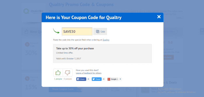 How to use a discount code at Qualtry