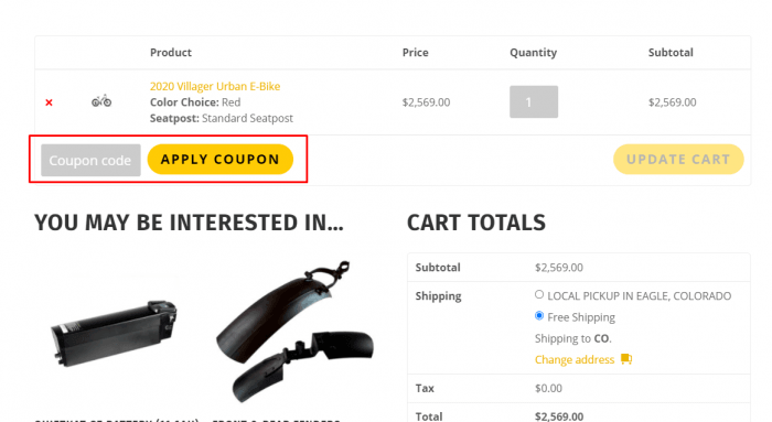 how to apply coupon code at QuietKat