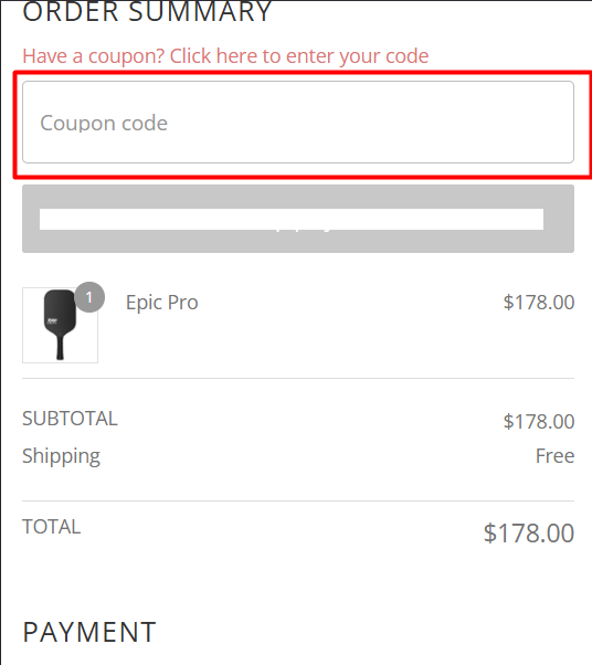 How to use RAD Pickleball promo code