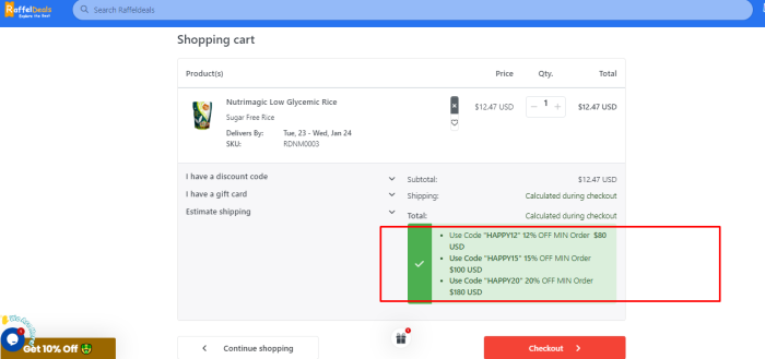 How to use RaffelDeals promo code