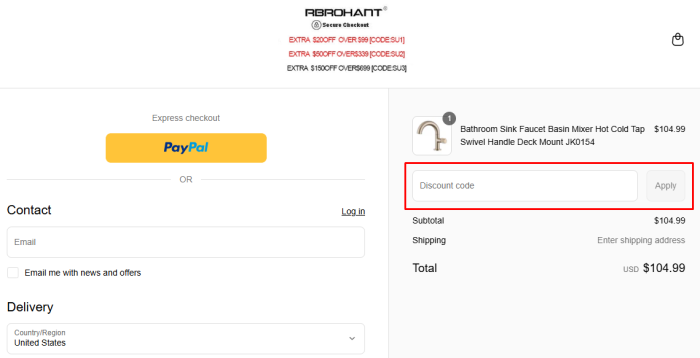 How to use Rbrohant promo code