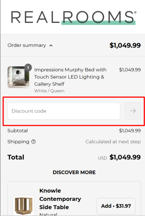 How to use RealRooms promo code