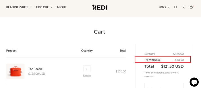 How to use Redi promo code