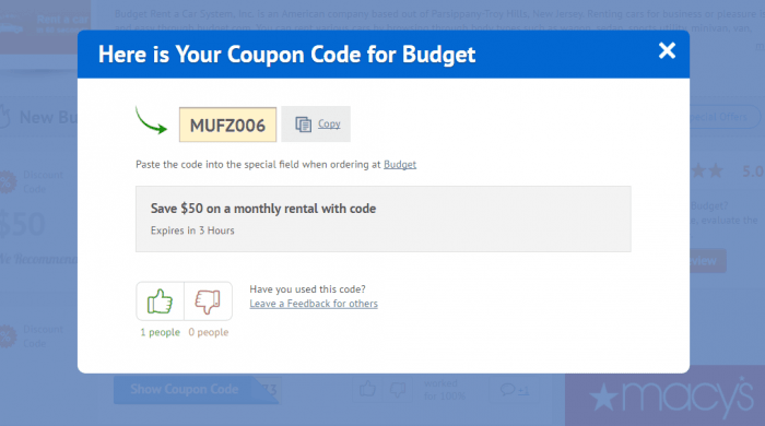 you need a budget coupon code you need a budget coupon code