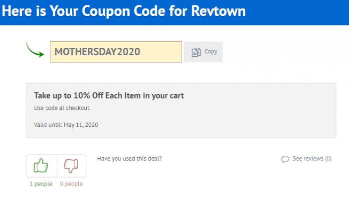 Revtown promo code