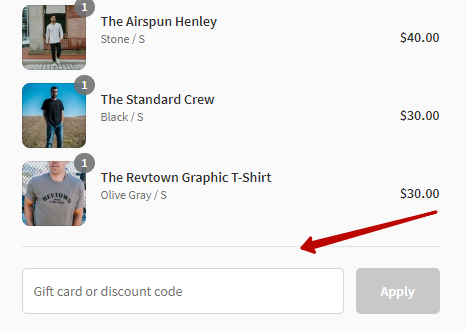 how to apply Revtown coupon code