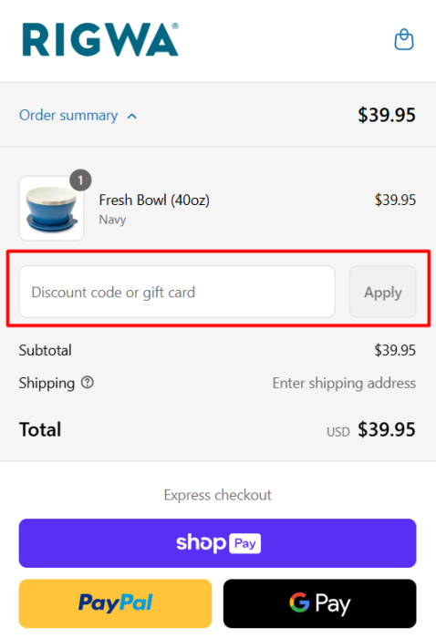How to use RIGWA Life promo code