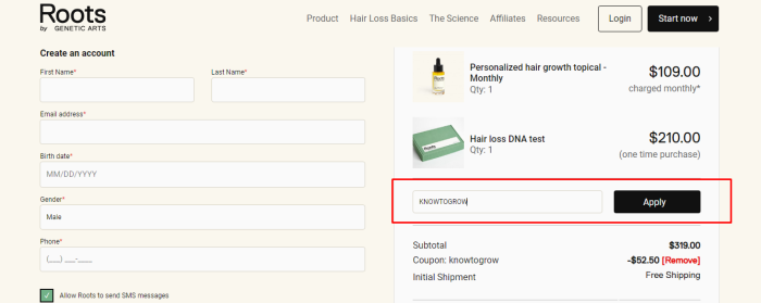 How to use Roots by Genetic Arts promo code