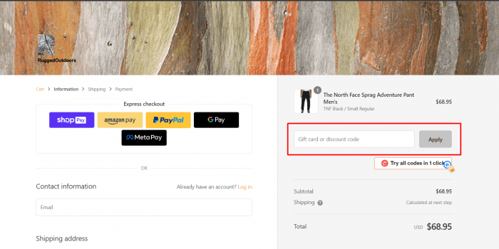How to use RuggedOutdoors promo code