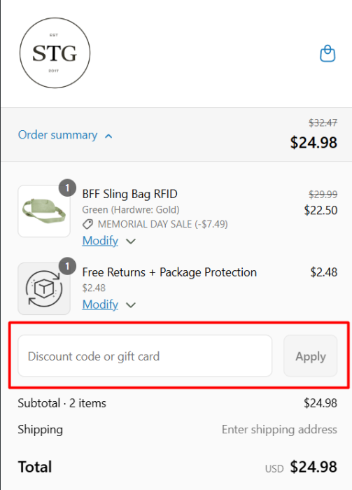 How to use Save The Girls promo code