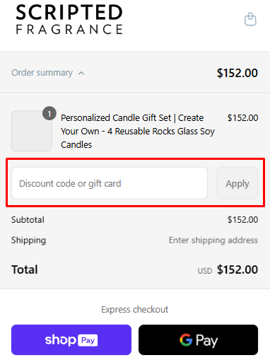 How to use Scripted Fragrance promo code