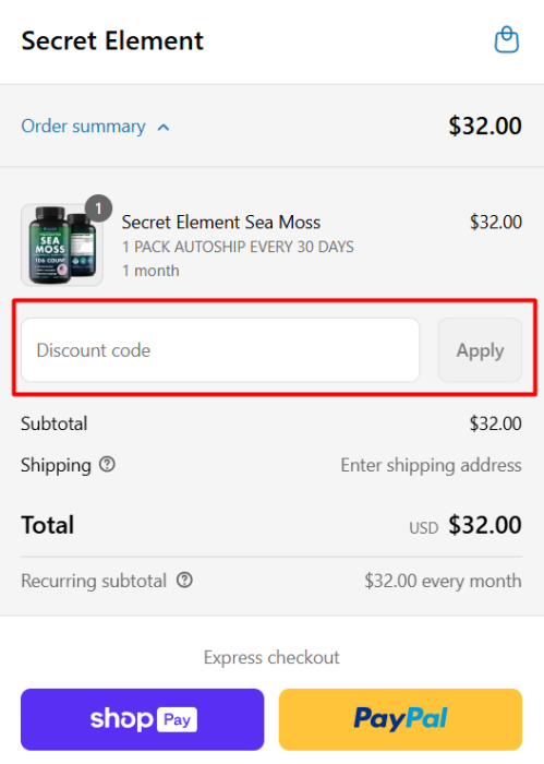 How to use Secret Element promo code