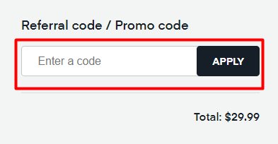 How to use Shadow promo code
