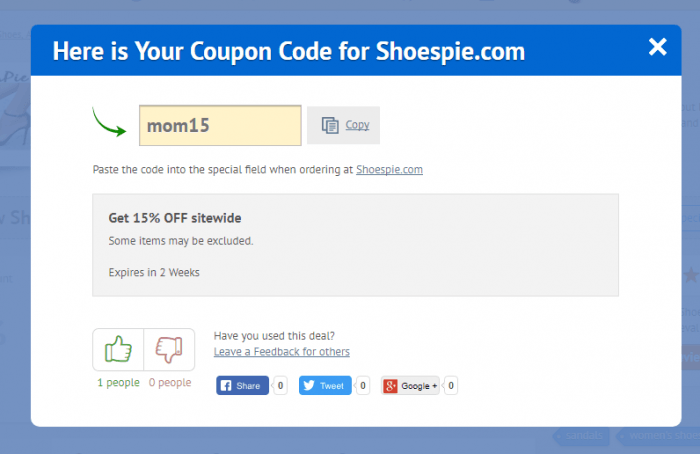 How to use a coupon code at Shoes Pie