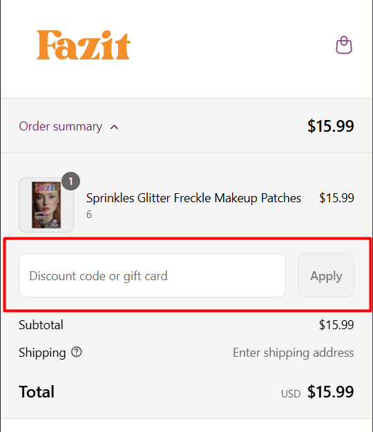 How to use Fazit promo code