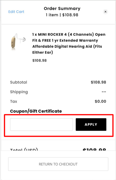 How to use Hear Better promo code
