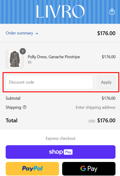 How to use Livro promo code