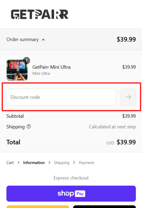 How to use Pairr promo code
