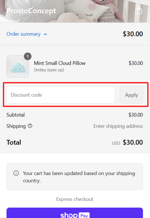How to use ProstoConcept promo code