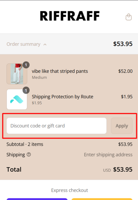 How to use ShopRiffraff.com promo code